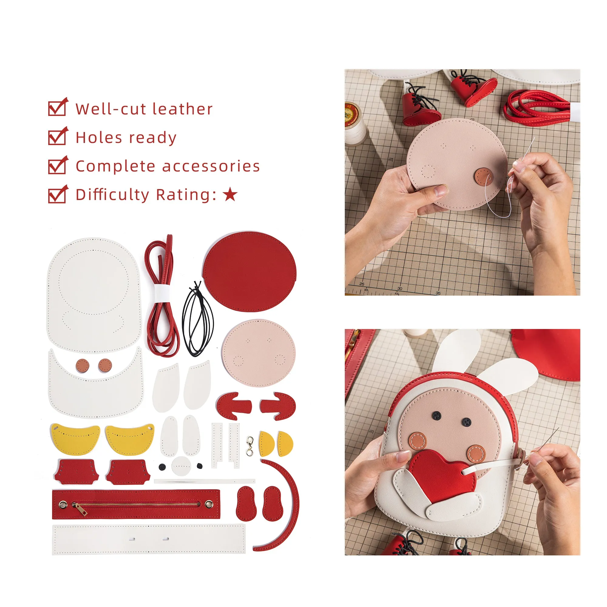 Shy Bunny Leather Bag Kit