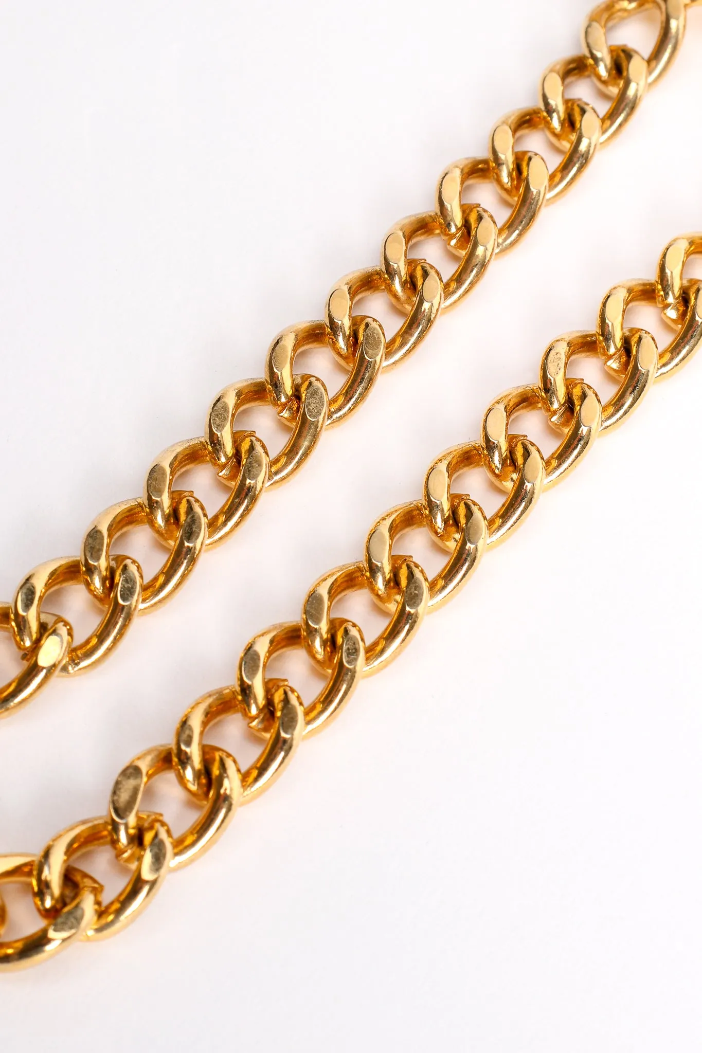 Silhouette Coin Cutout Chain Brooch