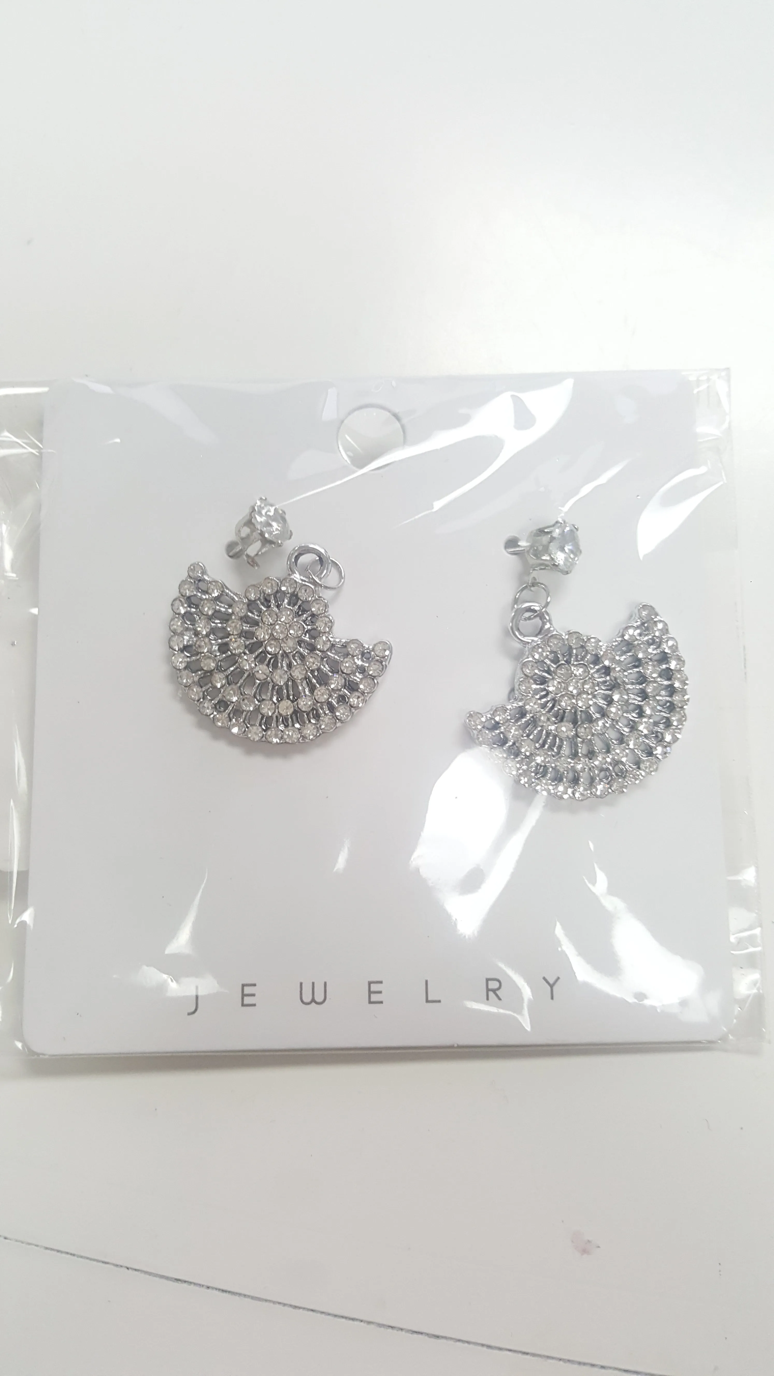 SL-075 Women's CZ Dangle Earrings x 36 pairs - NEW - SMALL LOT