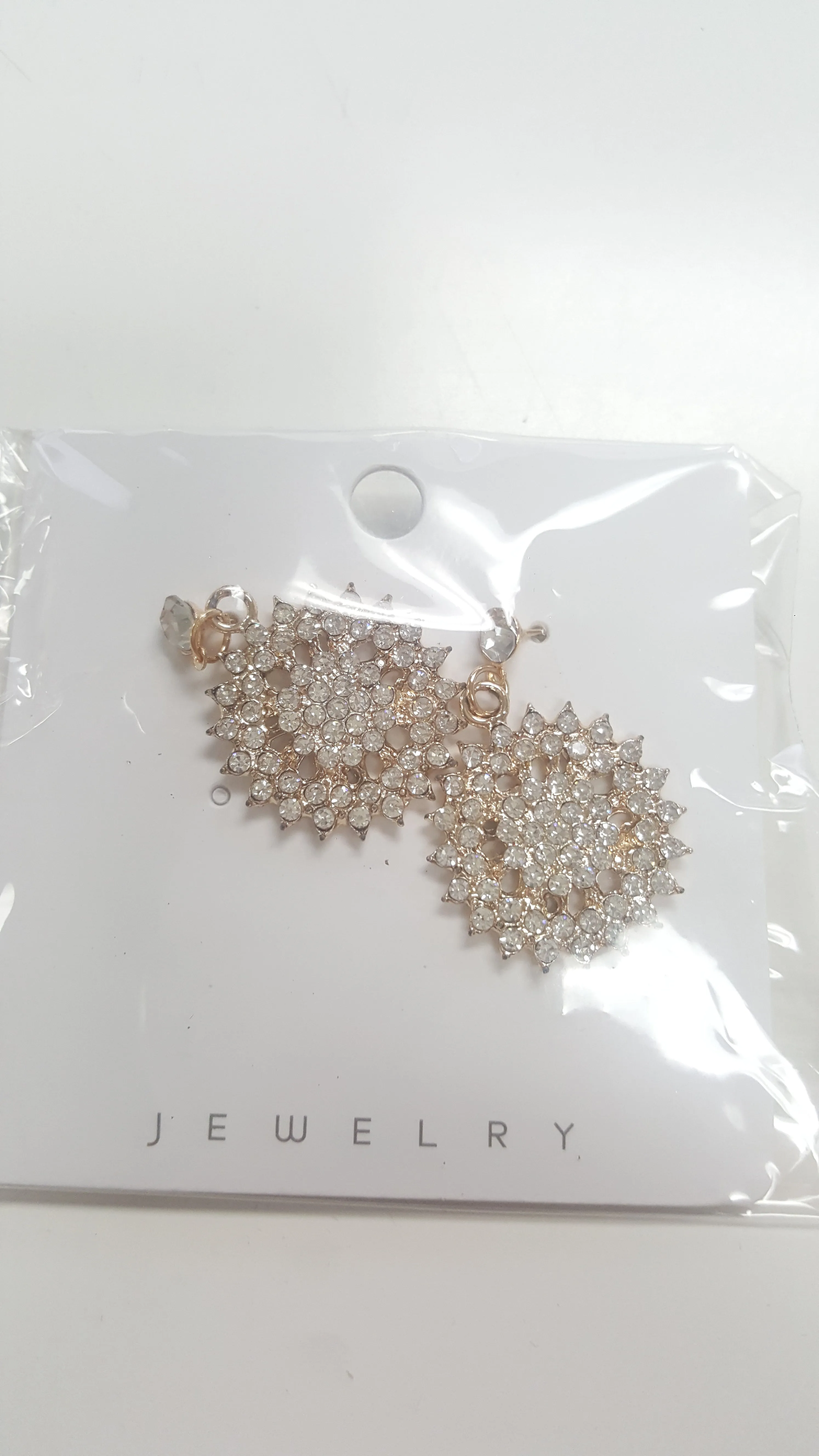 SL-075 Women's CZ Dangle Earrings x 36 pairs - NEW - SMALL LOT