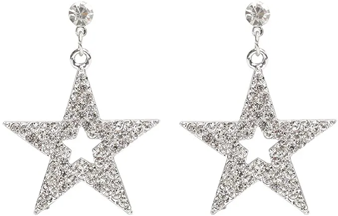 SL-075 Women's CZ Dangle Earrings x 36 pairs - NEW - SMALL LOT