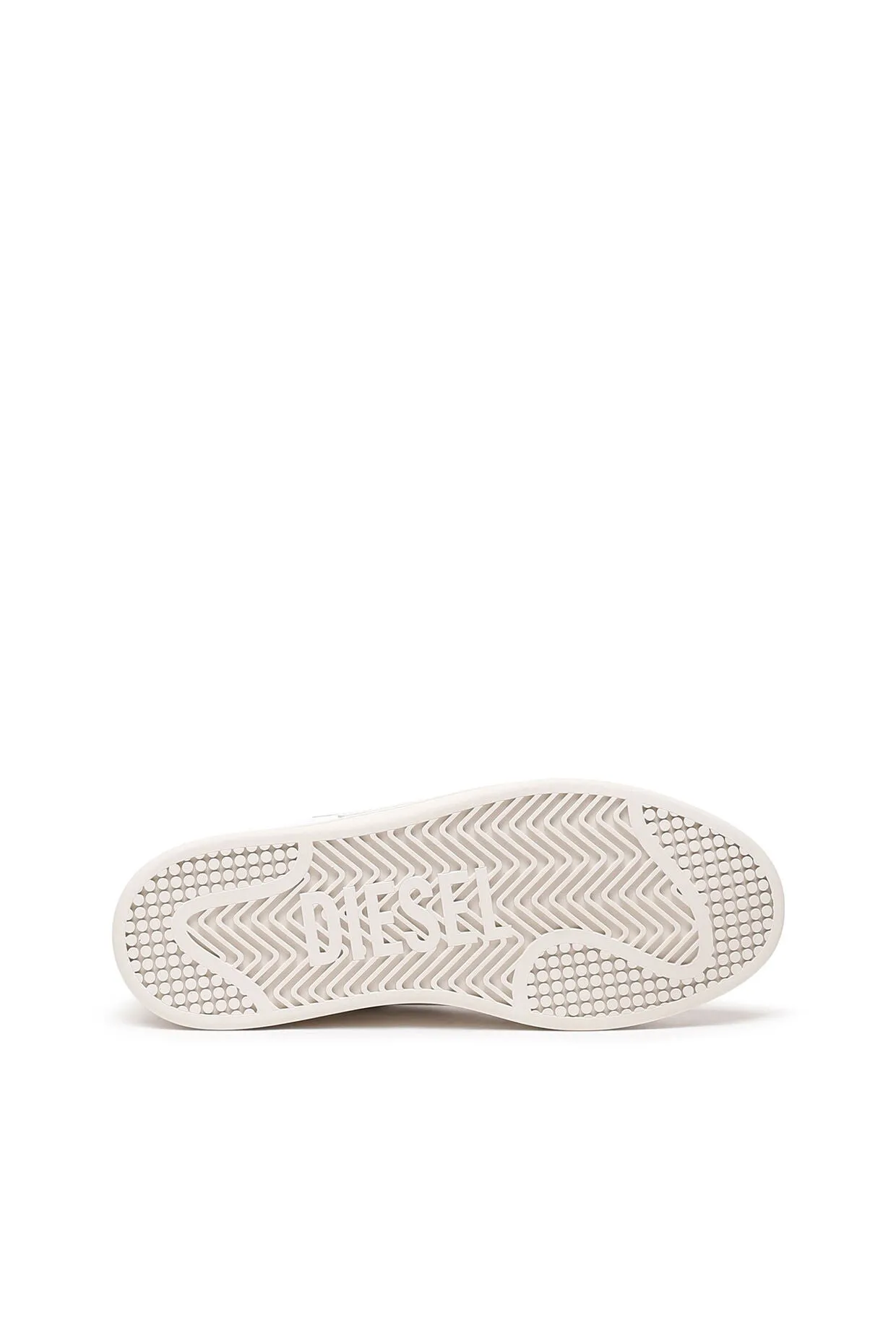 Slip-on Leather Sneakers with D Patch White