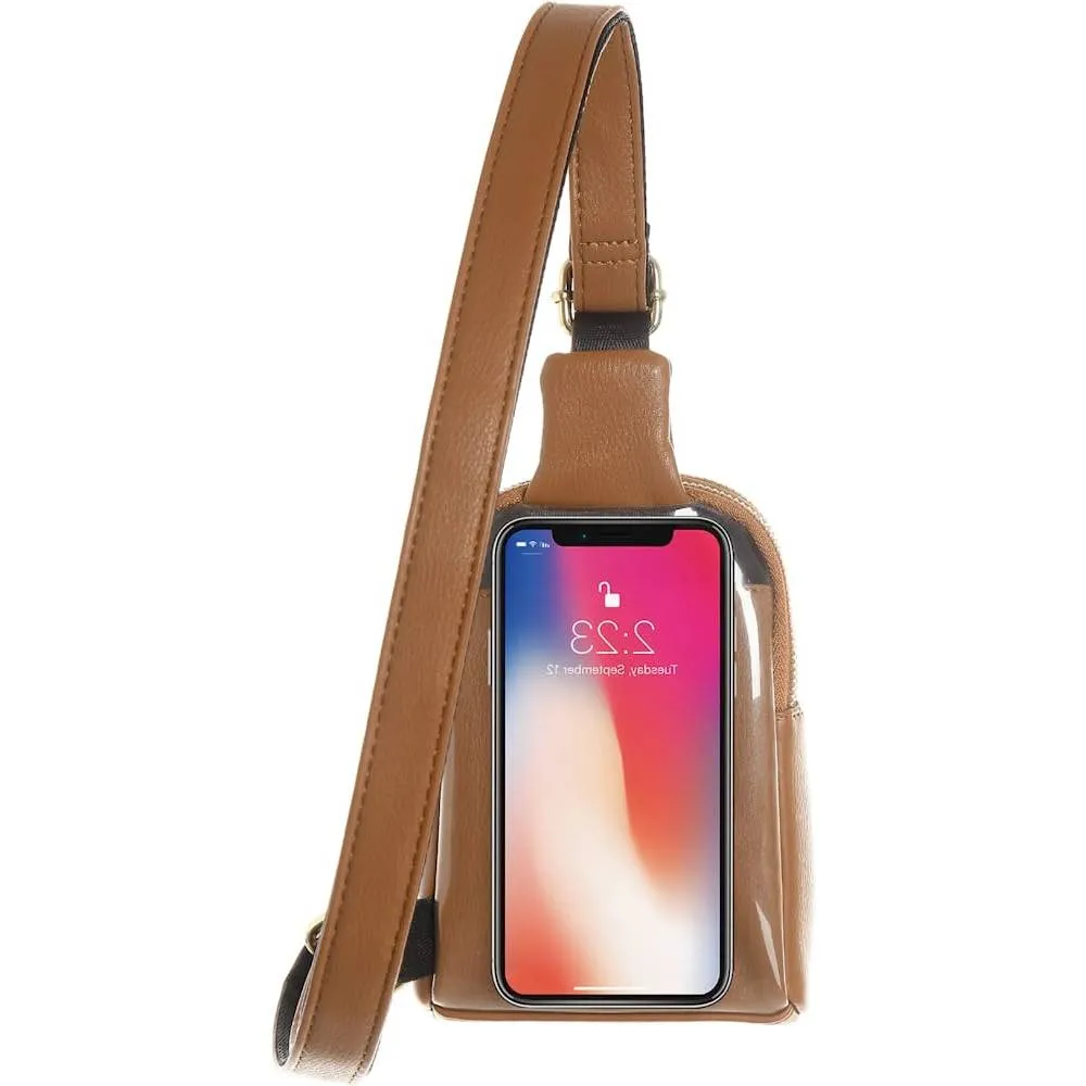 Small Crossbody Sling Bags for Women Vegan Leather Cell Phone Purse Fanny Packs for Women Men Teen Girls | Multiple Colors