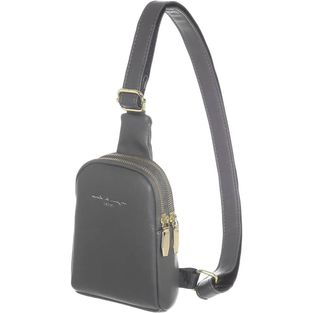 Small Crossbody Sling Bags for Women Vegan Leather Cell Phone Purse Fanny Packs for Women Men Teen Girls | Multiple Colors