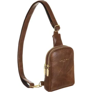 Small Crossbody Sling Bags for Women Vegan Leather Cell Phone Purse Fanny Packs for Women Men Teen Girls | Multiple Colors