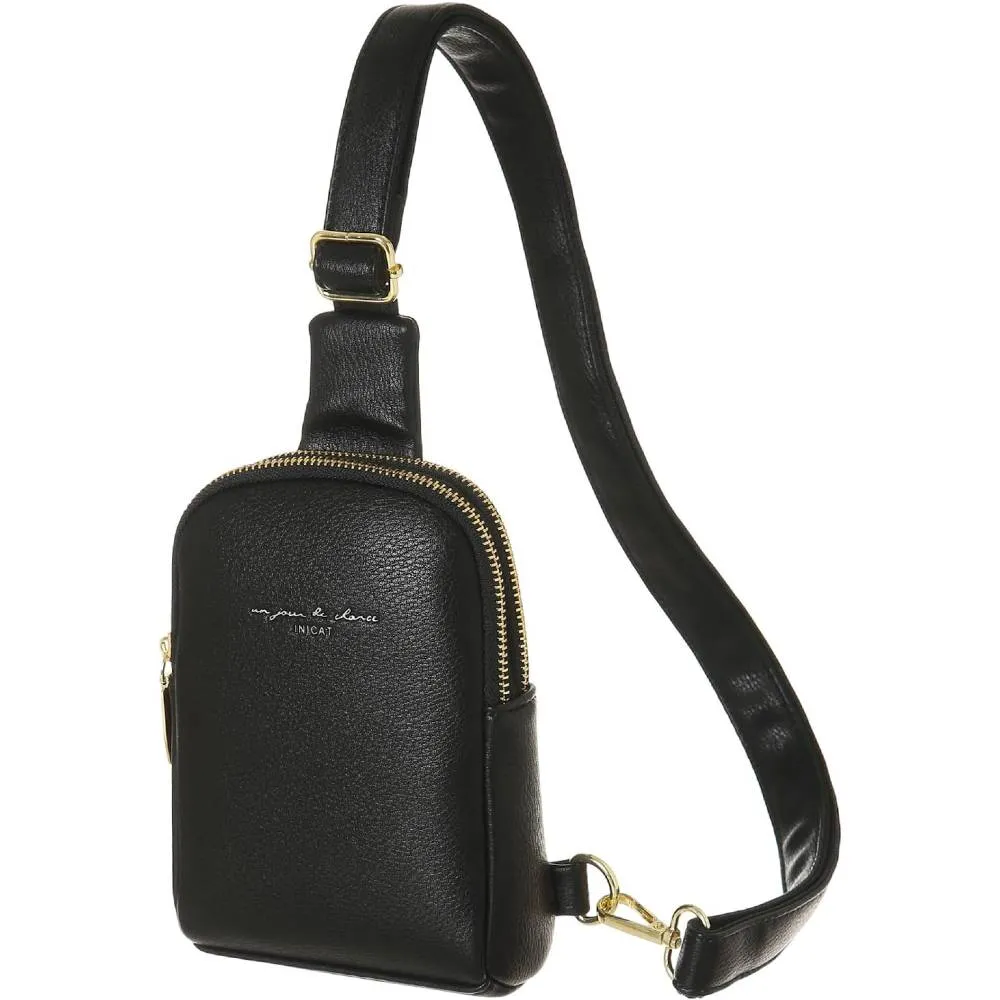 Small Crossbody Sling Bags for Women Vegan Leather Cell Phone Purse Fanny Packs for Women Men Teen Girls | Multiple Colors