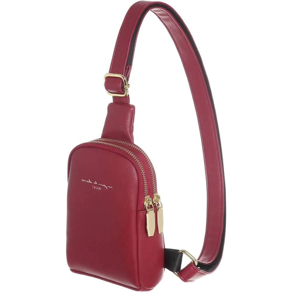 Small Crossbody Sling Bags for Women Vegan Leather Cell Phone Purse Fanny Packs for Women Men Teen Girls | Multiple Colors