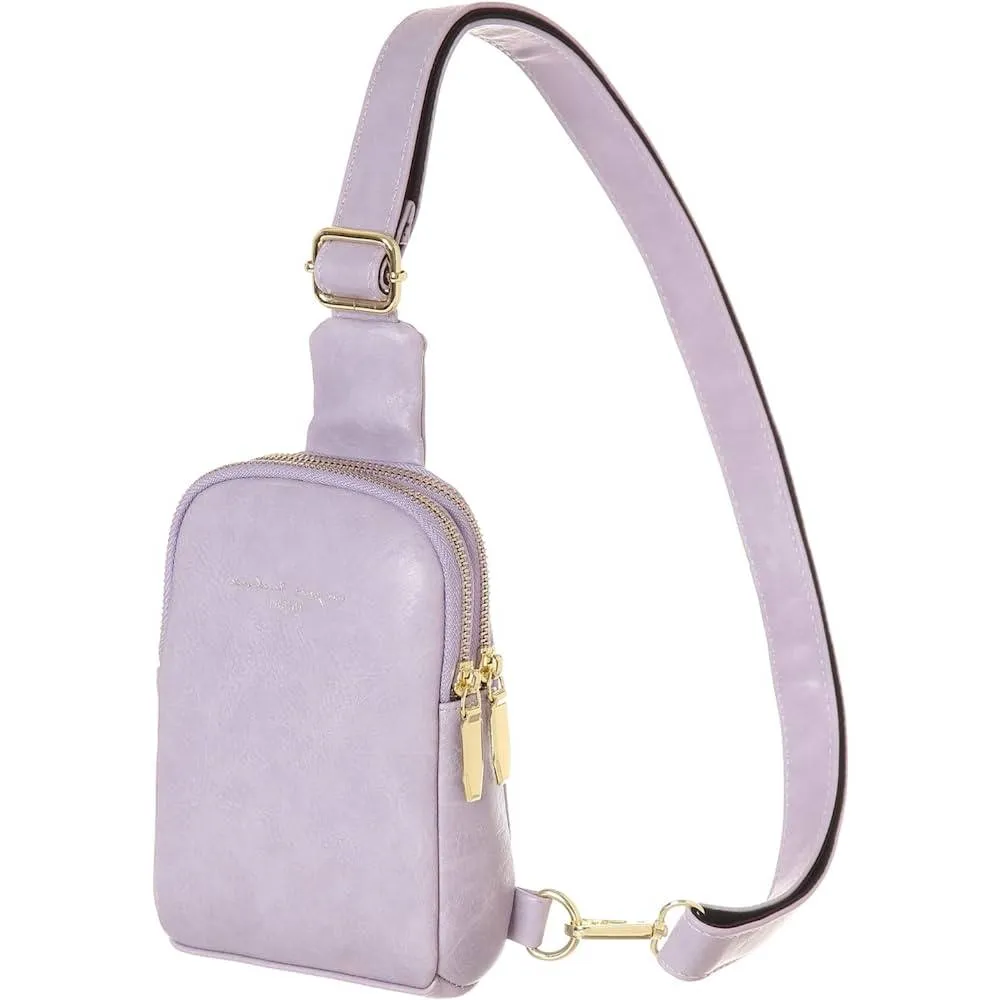 Small Crossbody Sling Bags for Women Vegan Leather Cell Phone Purse Fanny Packs for Women Men Teen Girls | Multiple Colors