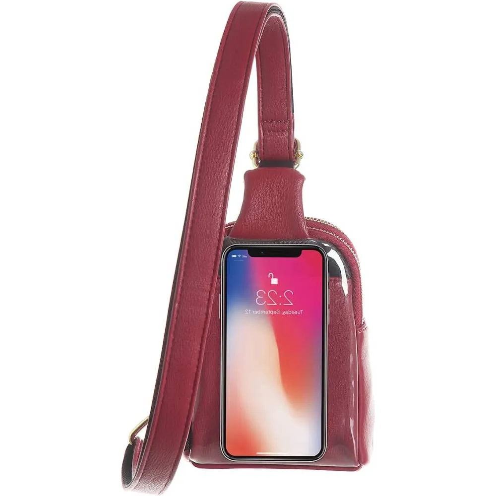 Small Crossbody Sling Bags for Women Vegan Leather Cell Phone Purse Fanny Packs for Women Men Teen Girls | Multiple Colors