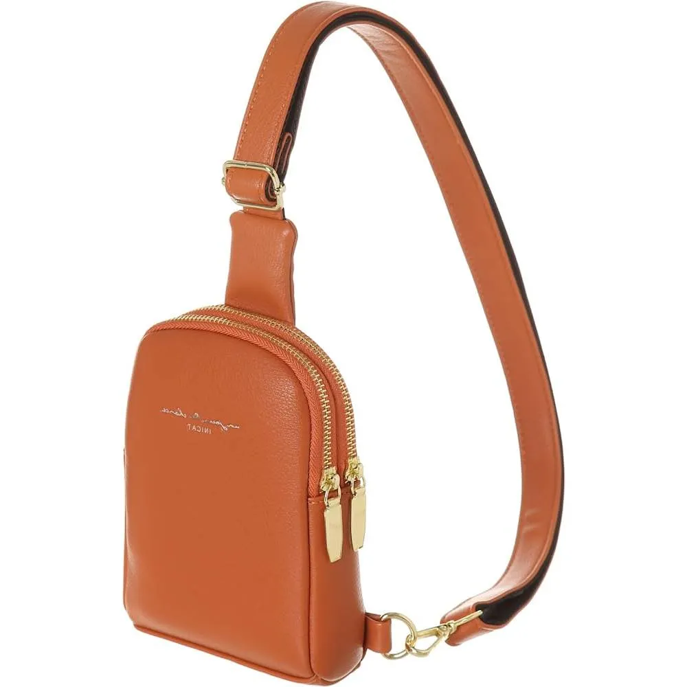 Small Crossbody Sling Bags for Women Vegan Leather Cell Phone Purse Fanny Packs for Women Men Teen Girls | Multiple Colors
