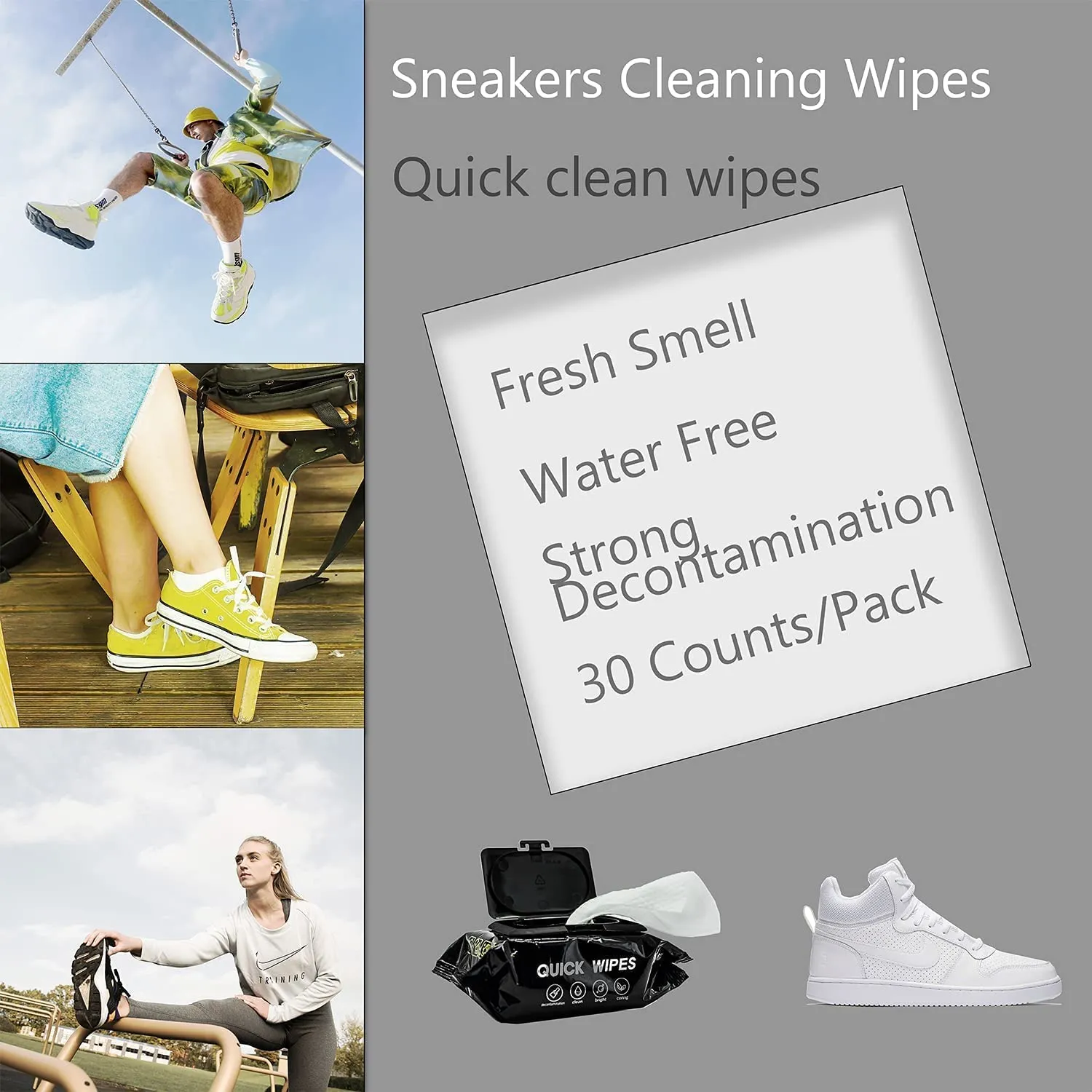 Sneaker Travel Wipes/Professional Cleaner by EZB