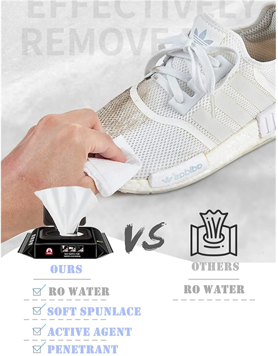 Sneaker Travel Wipes/Professional Cleaner by EZB