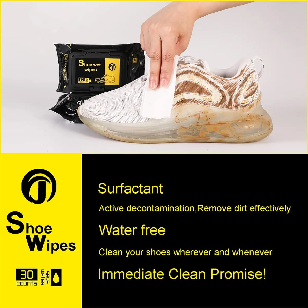 Sneaker Travel Wipes/Professional Cleaner by EZB