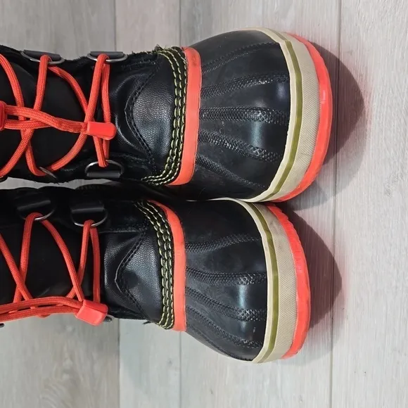 Sorel Kids Youth Sorel Joan of Arctic Tall Lace Up Leather Fur Boots shoes sz 3