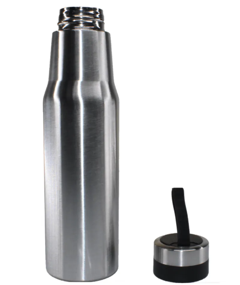 Streamlined Design Hot & Cold Vacuum Flask Silver 500ml