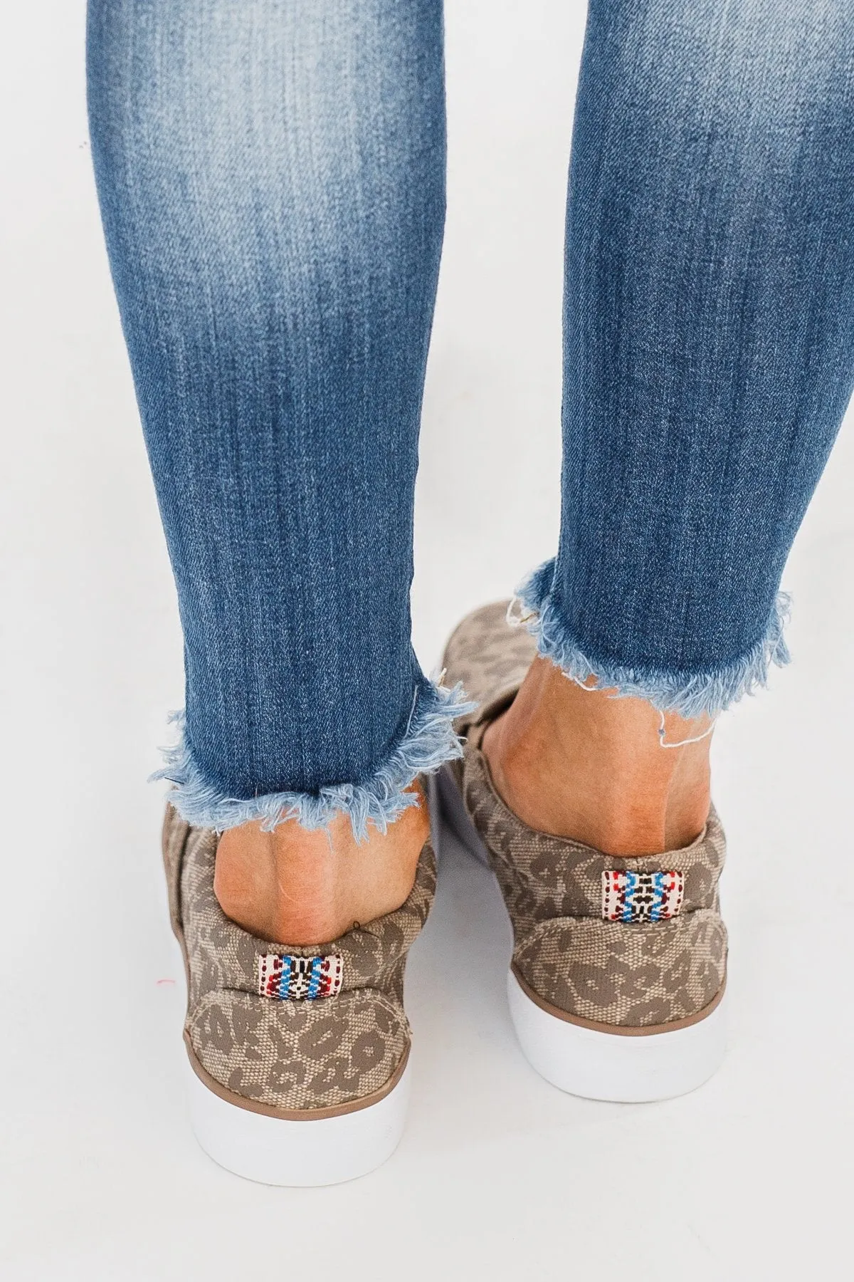 Sugar Flicker Shoes- Washed Leopard Canvas