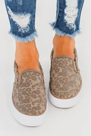 Sugar Flicker Shoes- Washed Leopard Canvas