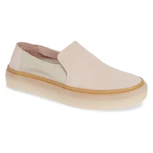 Sunset (Blush/Birch Suede) Slip-On Platform Sneakers