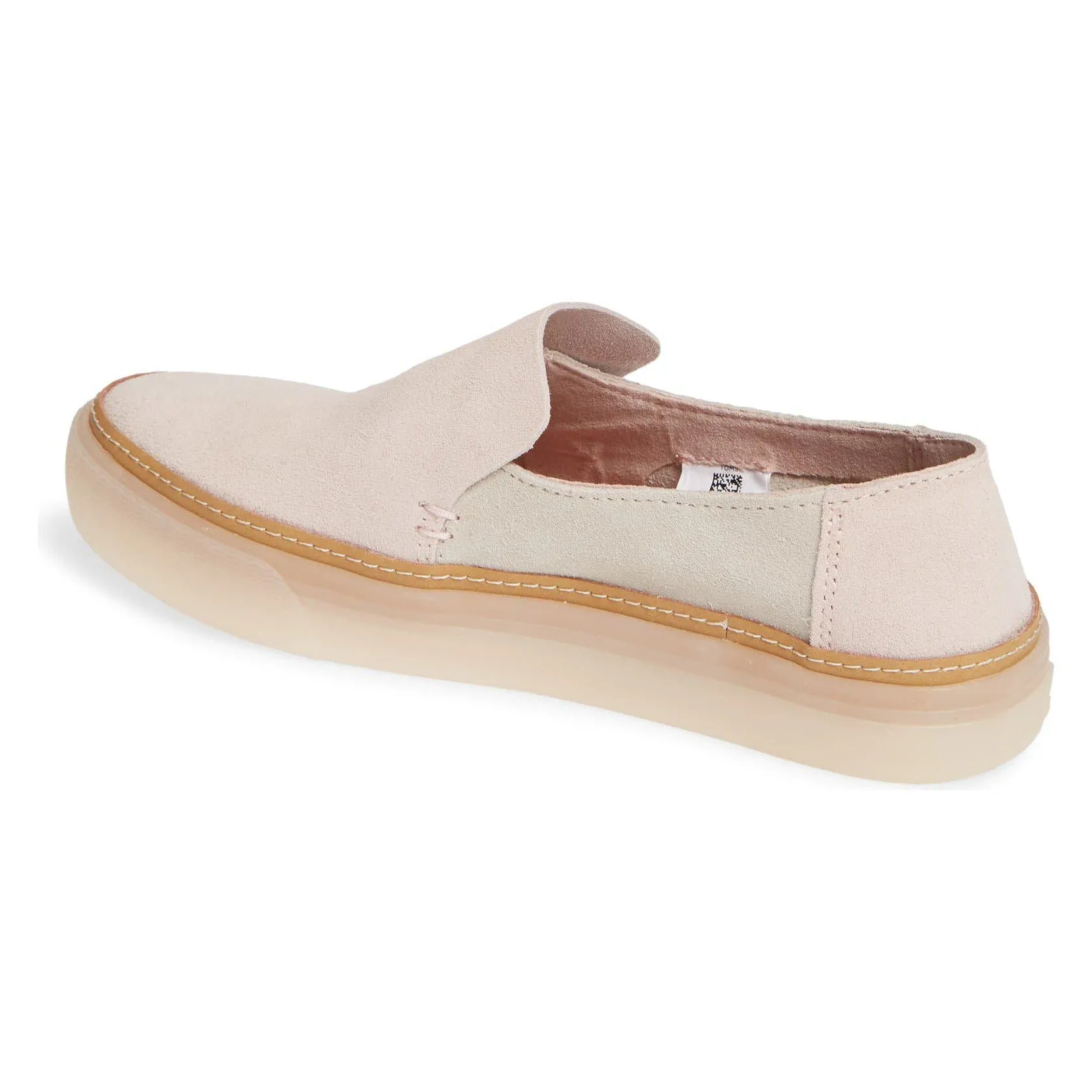 Sunset (Blush/Birch Suede) Slip-On Platform Sneakers