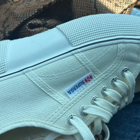 Superga 2287 bubble sneakers beige natural Avorio low tops fall cream lace up