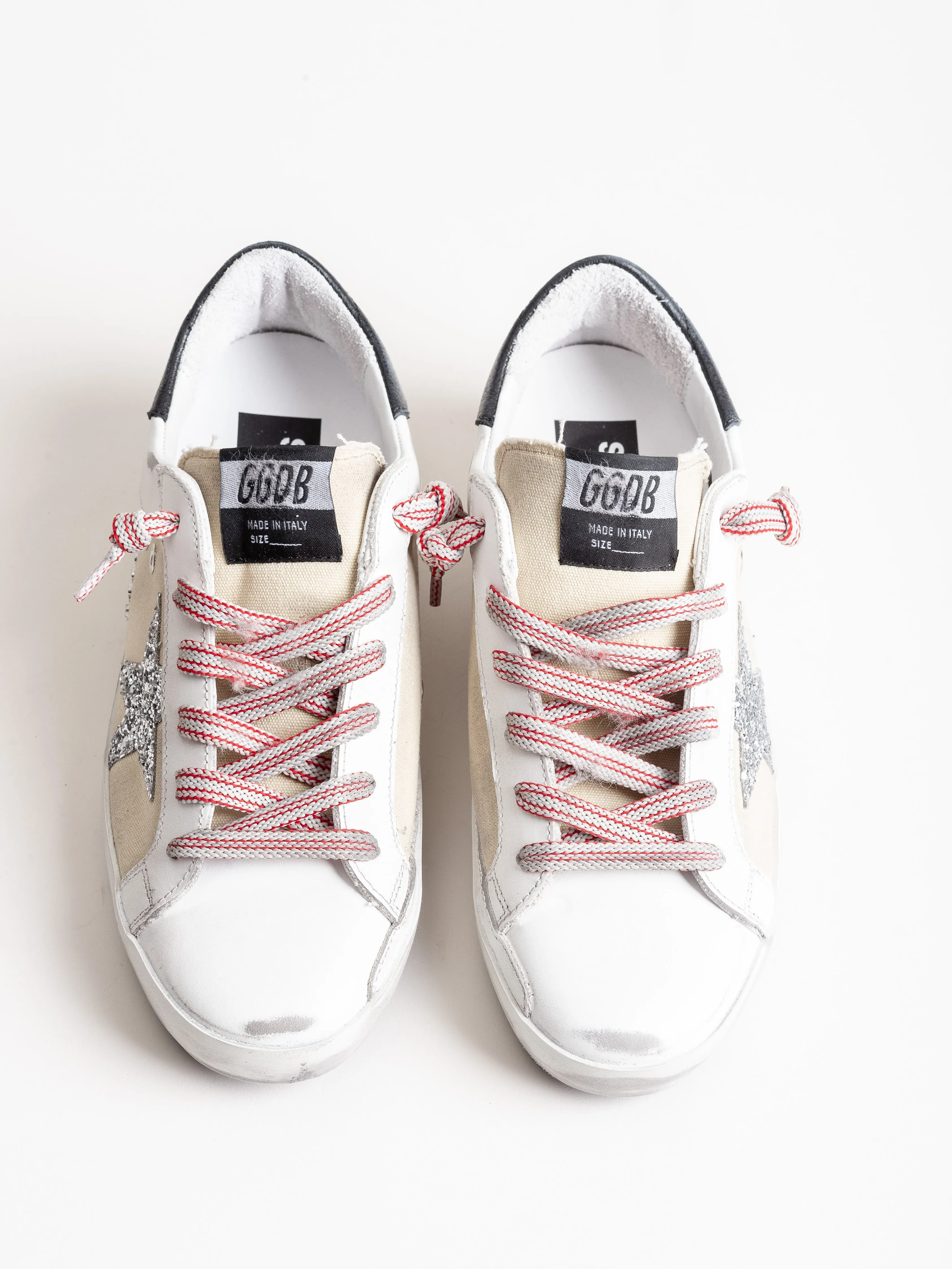 superstar sneaker - beige canvas