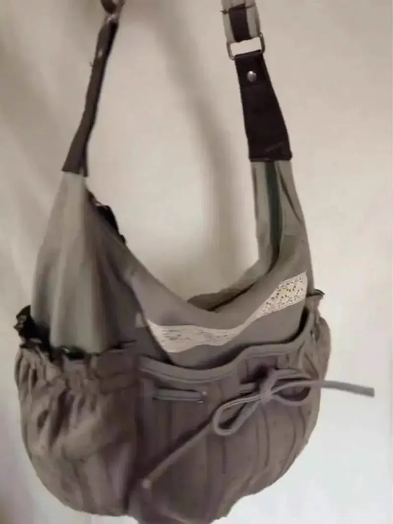 Sweet Cool Bow Vintage Drawstring Chic Crossbody Bags