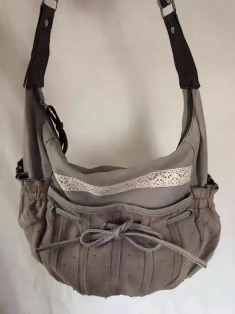 Sweet Cool Bow Vintage Drawstring Chic Crossbody Bags