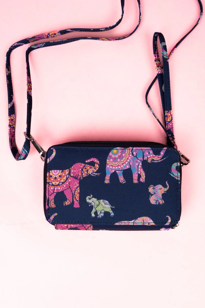 Thailand Tusks Crossbody Organizer Clutch