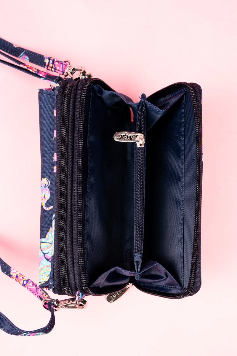 Thailand Tusks Crossbody Organizer Clutch