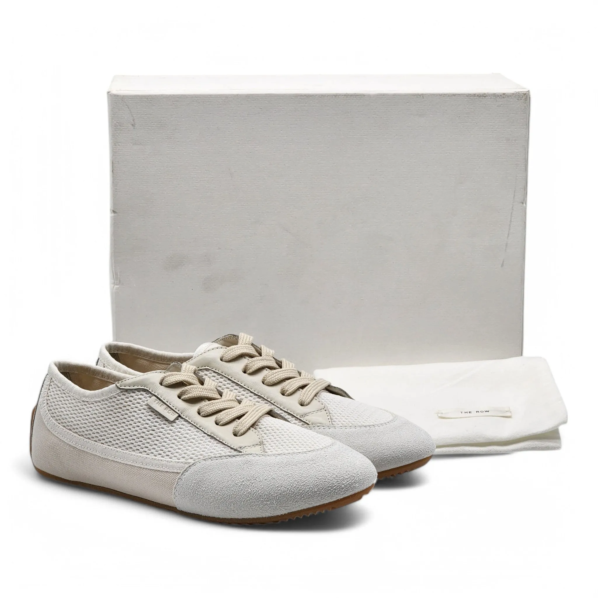 The Row Bonnie Sneakers - Canvas and Suede  - Ivory 38