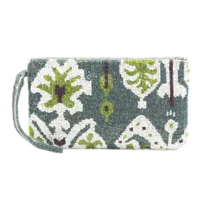 Tiana Ikat Hand Beaded Clutch