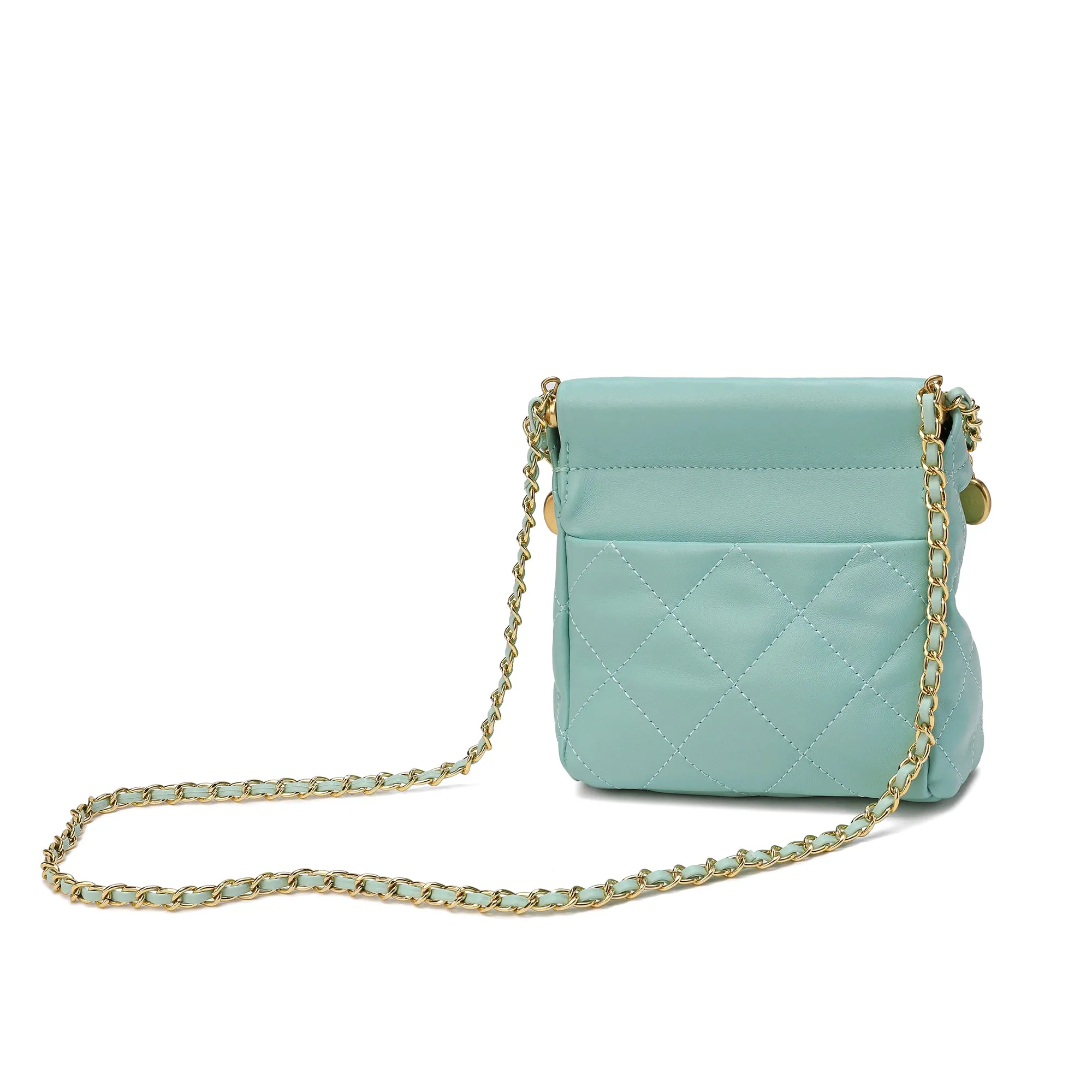 Tiffany & Fred Quilted Sheepskin Leather Crossbody
