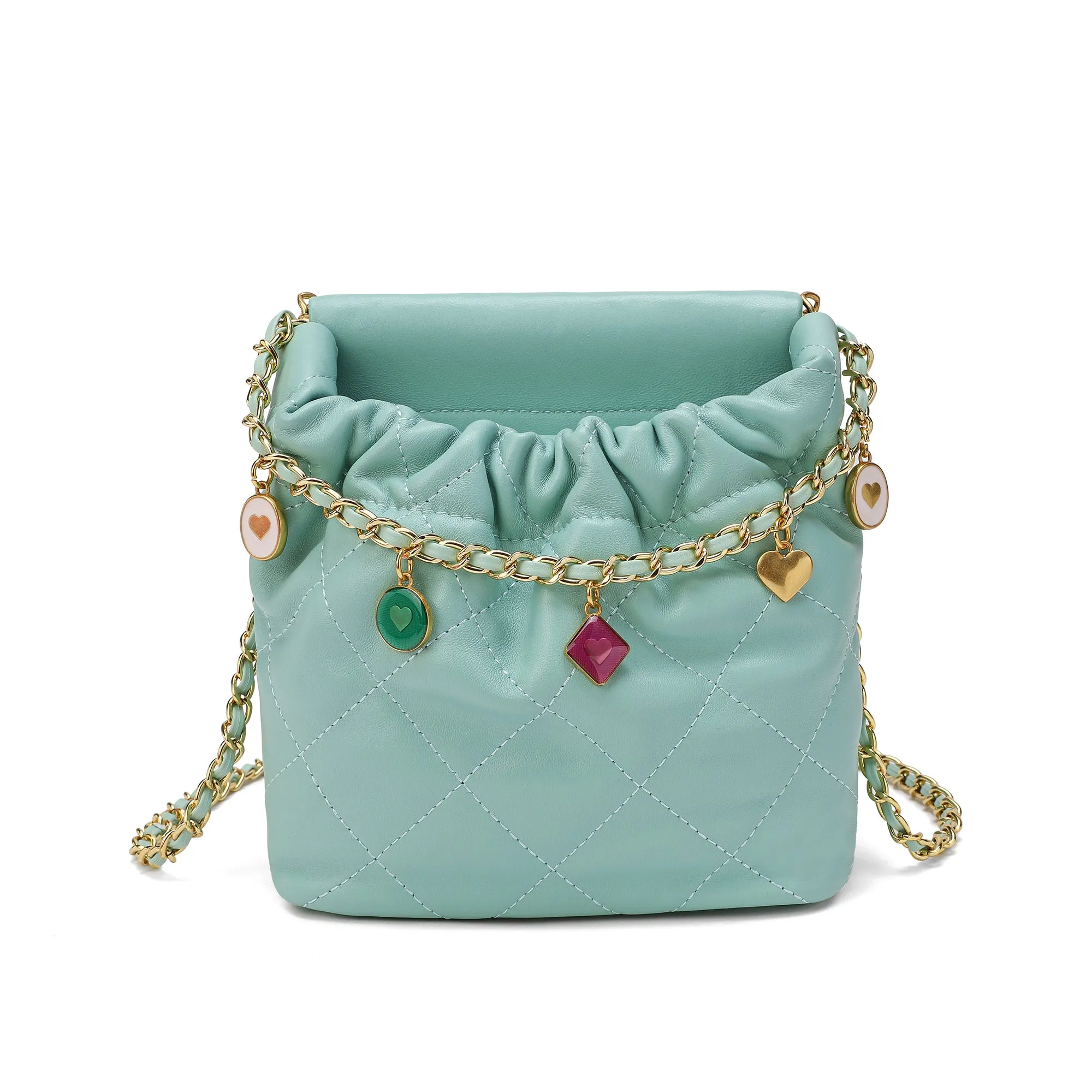 Tiffany & Fred Quilted Sheepskin Leather Crossbody
