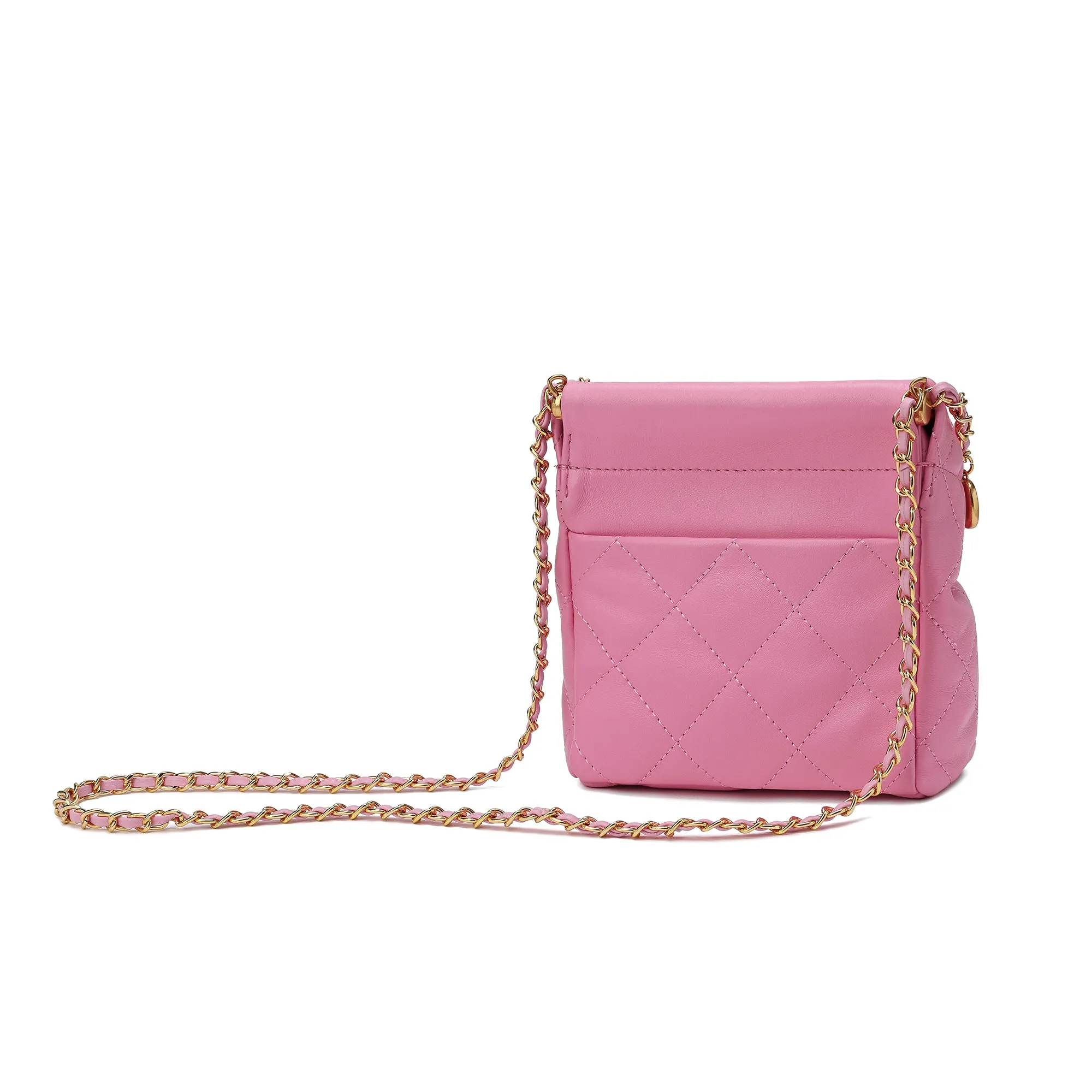 Tiffany & Fred Quilted Sheepskin Leather Crossbody