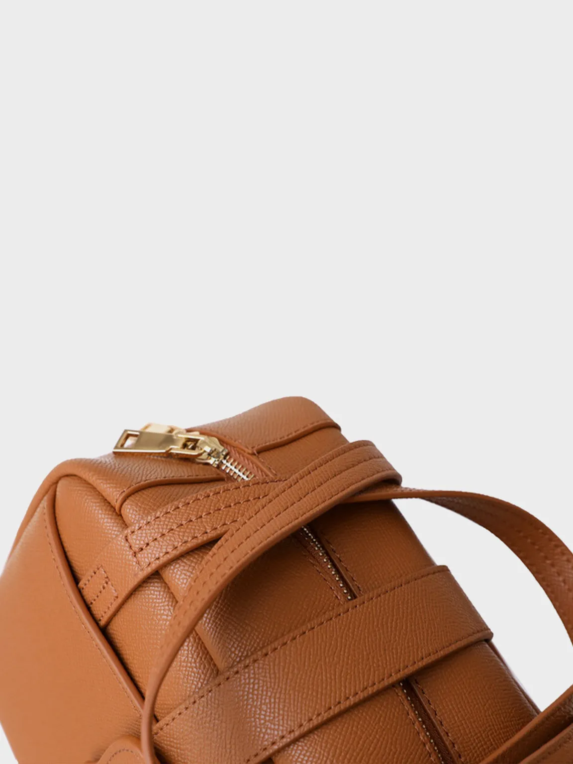 Top Handle Soft Leather Pillow Bag Camera Bag