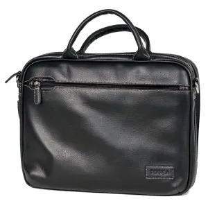 Tosca Business PVC 15 Inch Laptop Portfolio Black