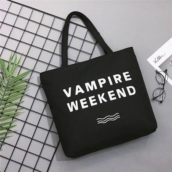 Trendy Letter Print Tote Bag