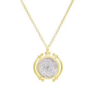 Two-Tone Vintage Coin Necklace