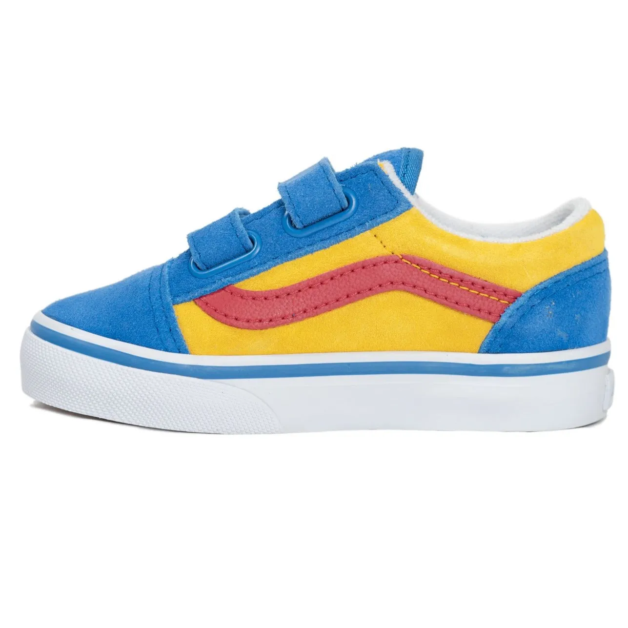 Vans Old Skool V - (Suede Color Block) Nebulas Blue/Lemon Chrome