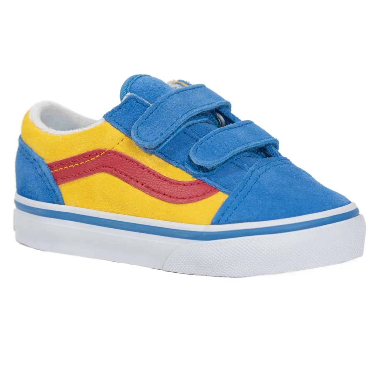 Vans Old Skool V - (Suede Color Block) Nebulas Blue/Lemon Chrome