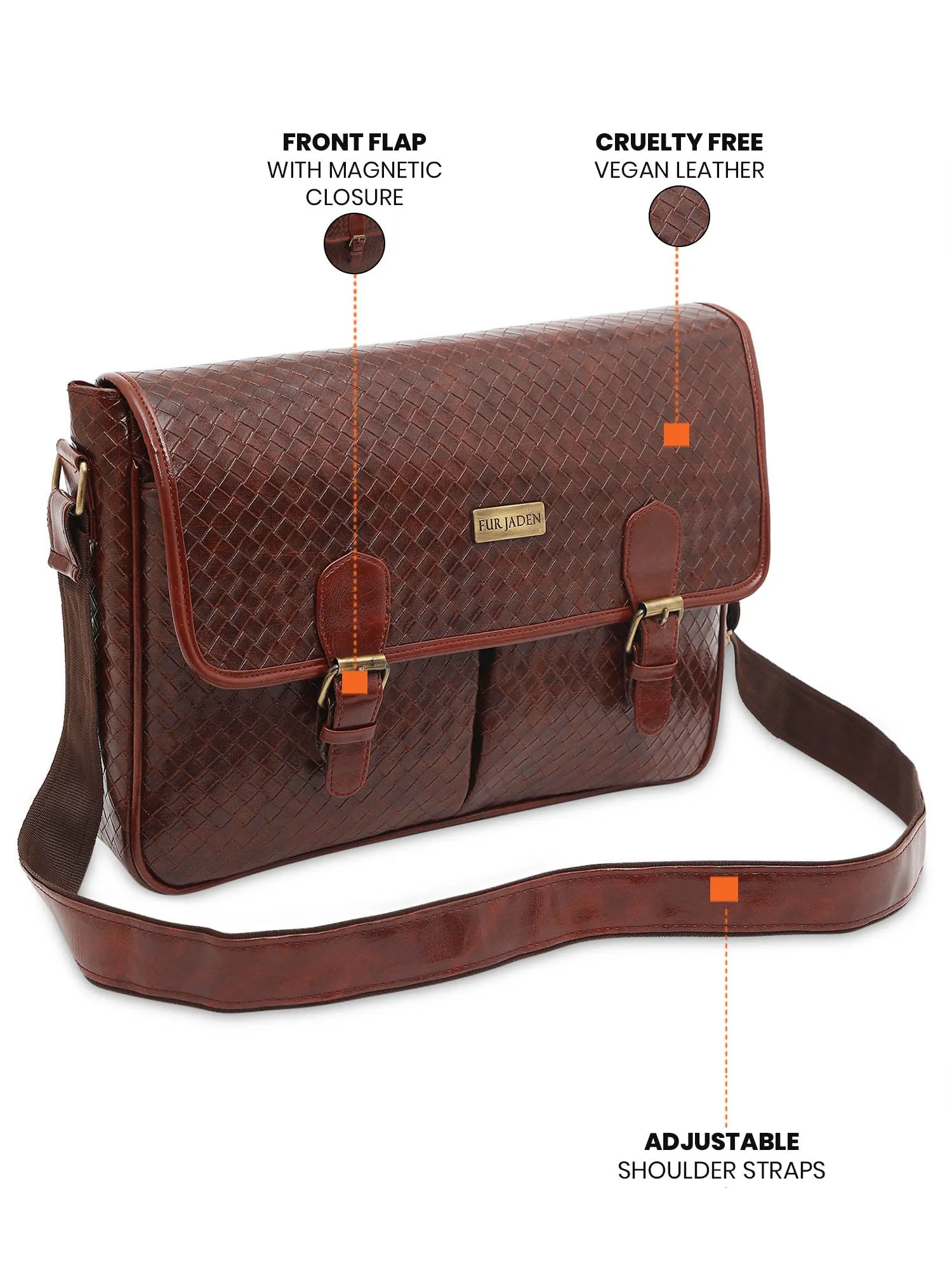 Vegan Leather Crossbody (Tan)