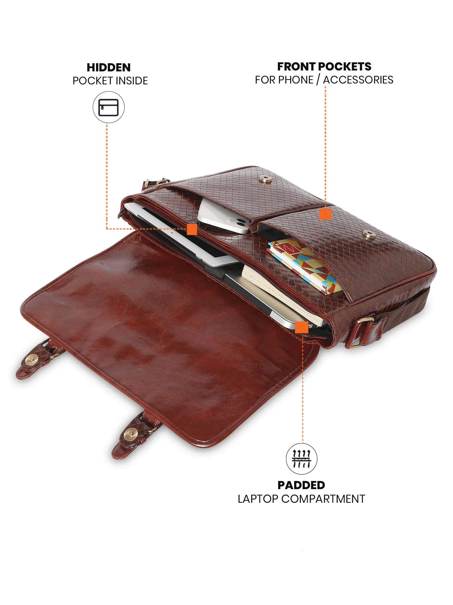 Vegan Leather Crossbody (Tan)