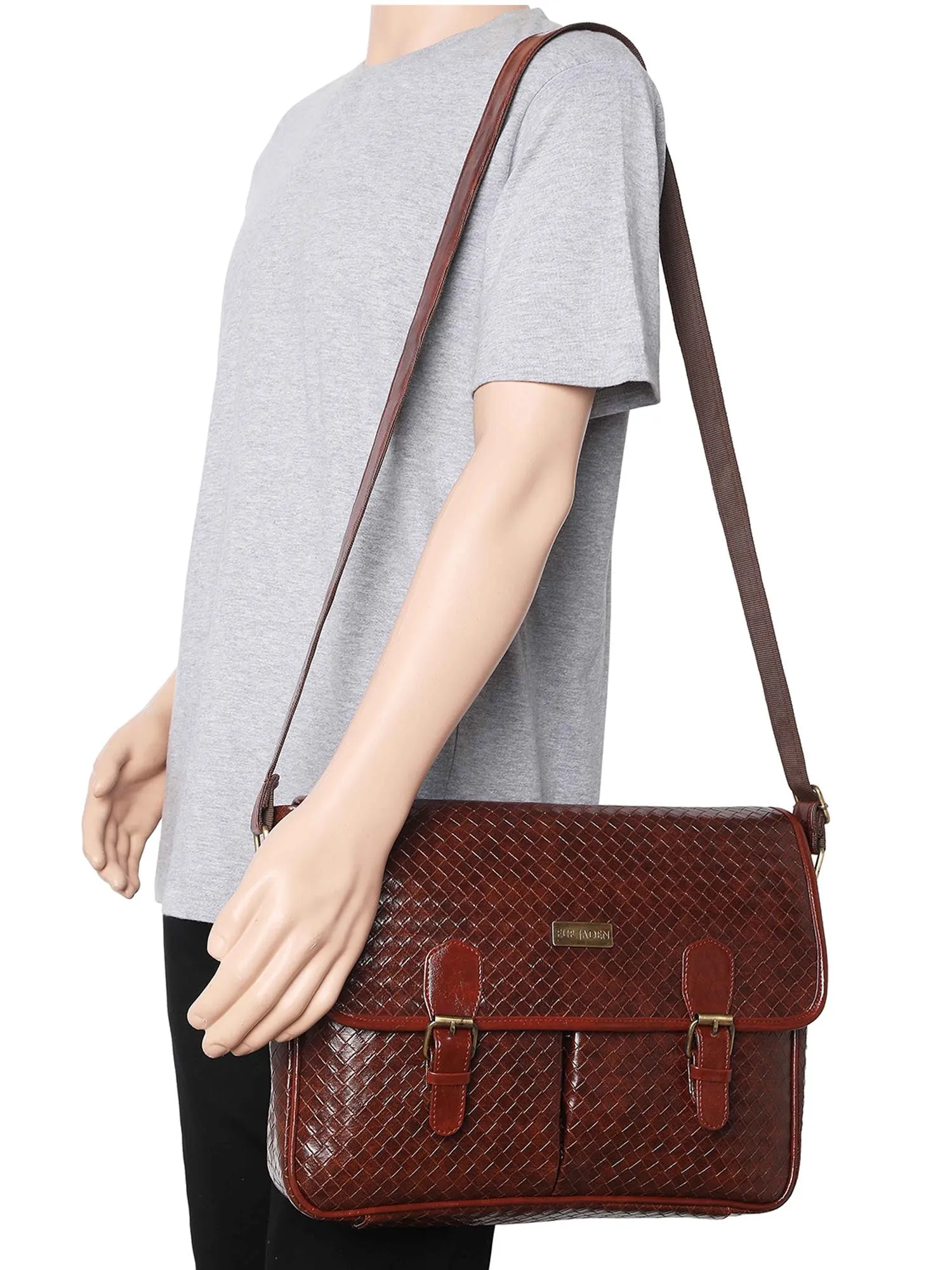 Vegan Leather Crossbody (Tan)