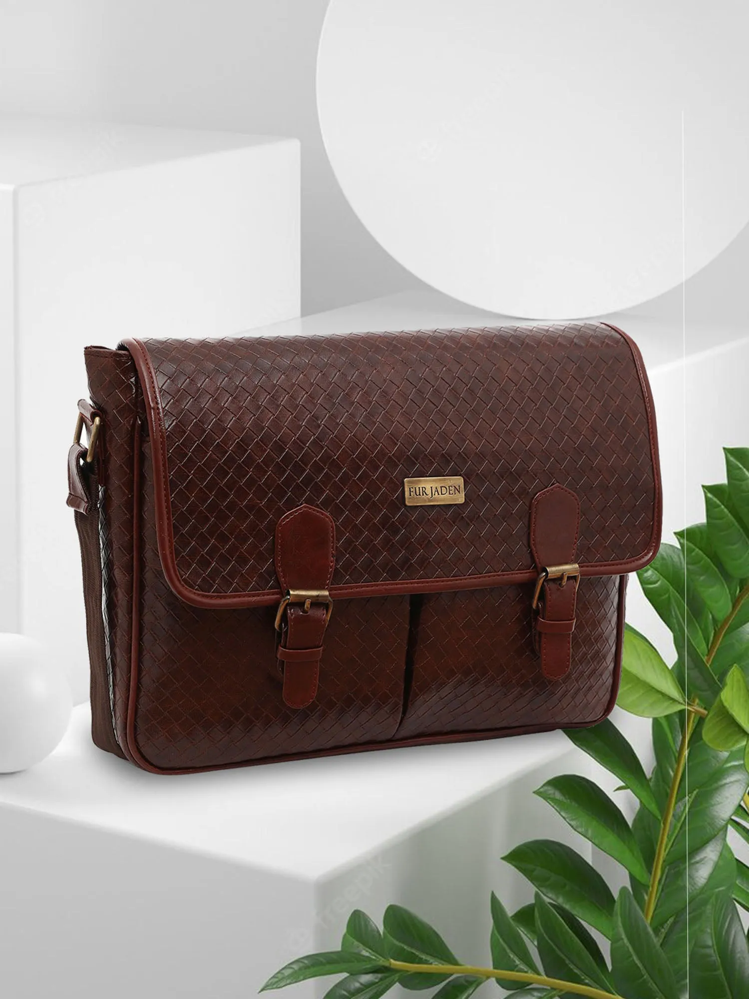 Vegan Leather Crossbody (Tan)