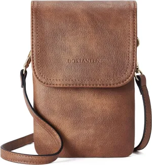 Vegan Leather Small Crossbody Bags for Women, Designer Phone Wallet with Adjustable Strap