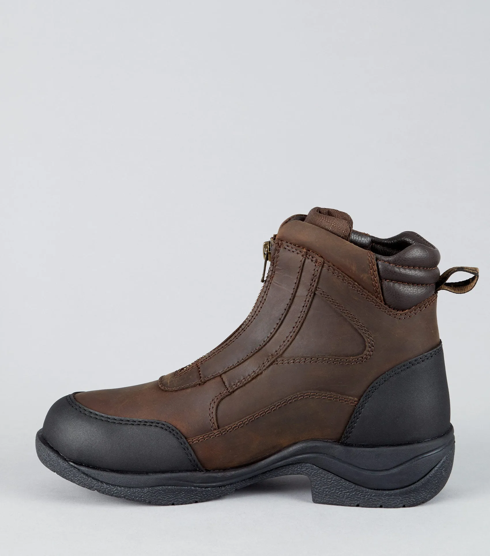 Vinci Waterproof Zip Front Boots Brown
