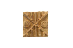 Vintage African Square Bronze Coin