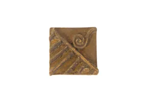Vintage African Square Bronze Coin