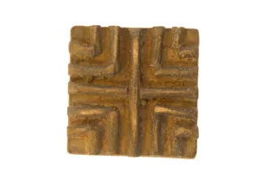 Vintage African Square Bronze Coin