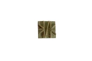 Vintage African Square Oxidized Bronze Coin
